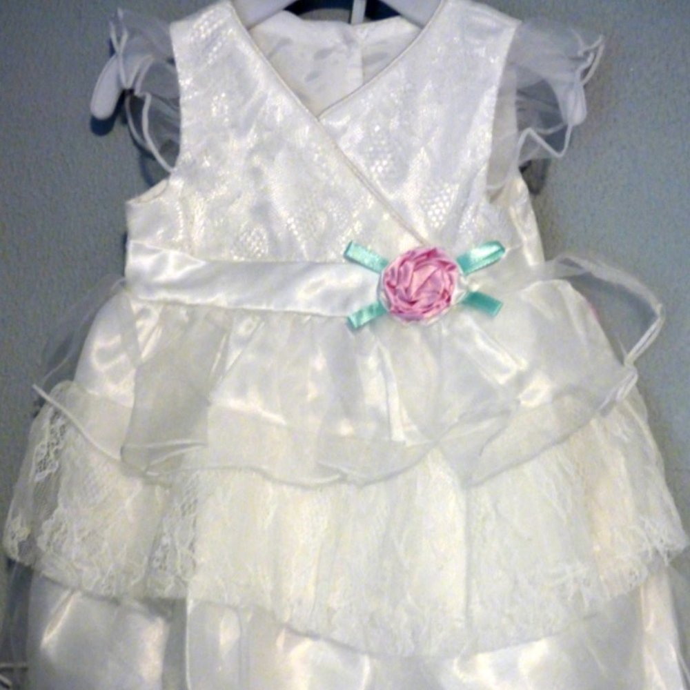 'Baby Grand' White Baby Dress